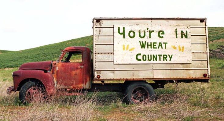 Palouse wheat field, Palouse truck, Palouse wheat farm, Washtucna WA, Washtucna Wash., Tekoa WA, Tekoa Wash., Kodak Ektar 100, Jeff King Photography, Mamiya 645 Pro