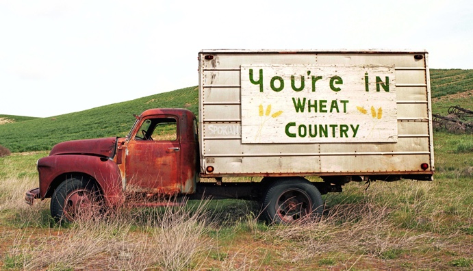 Palouse wheat field, Palouse truck, Palouse wheat farm, Washtucna WA, Washtucna Wash., Tekoa WA, Tekoa Wash., Kodak Ektar 100, Jeff King Photography, Mamiya 645 Pro