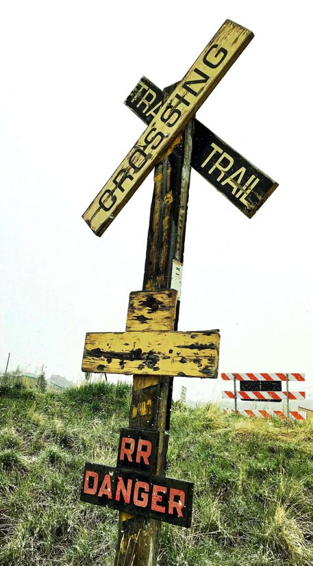 Butte Mont., Butte Montana, RR crossing in Butte Mont., iPhoneography, Jeff King Photography