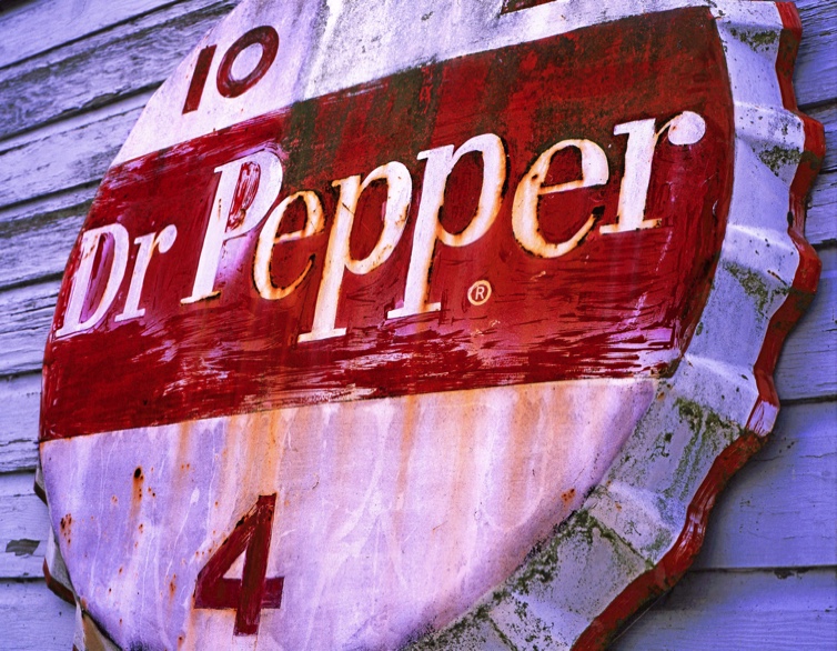 Dr Pepper sign, Vintage Dr. Pepper Sign, Mount Vernon WA, Mount Vernon Wash., Fuji Provia 100F, Mamiya 645 Pro, Jeff King Photography