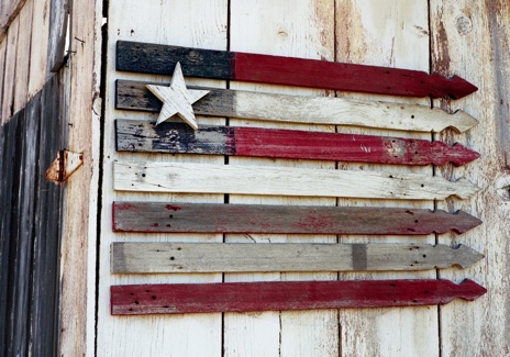 American flag near a Palouse wheat farm in Benge WA, Benge Wash., Americana, Jeff King Photography, Kodak Portra 400