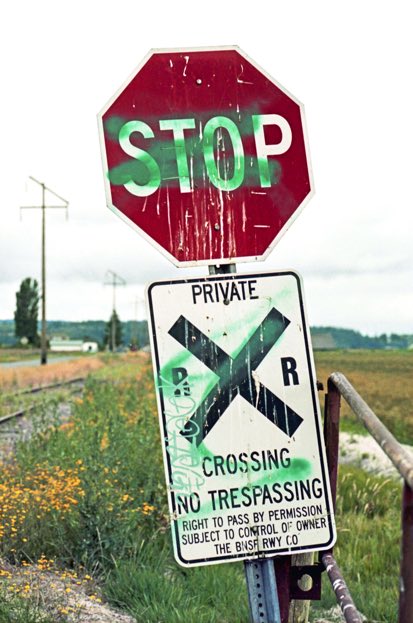 Stanwood WA railroad crossing, Stanwood Wash. railroad crossing, Jeff King Photography