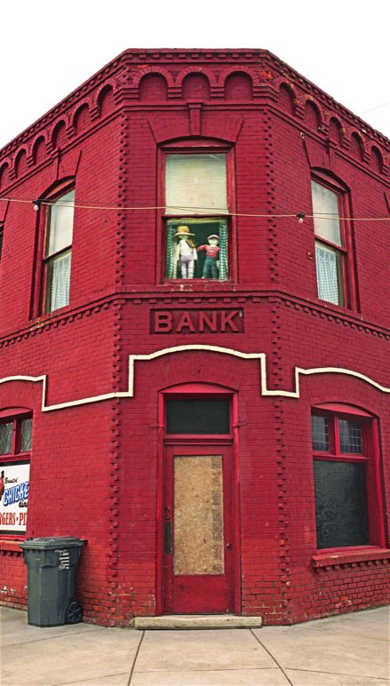 Bank building in Lind WA, Lind Wash. bank, Lind Wash., Lind WA, Jeff King Photography, Palouse, Bank in Lind WA, Kodak Portra 400