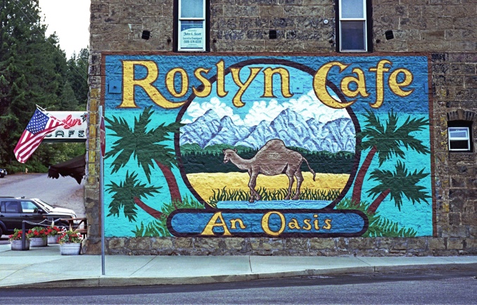 Roslyn Cafe, Roslyn WA, Roslyn Wash., CBS series Northern Exposure, Kodak Portra 400, Jeff King Photography, Mamiya 645