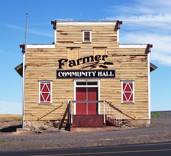 Farmer Community Hall, Farmer WA, Farmer Wash., Waterville Plateau, Kodak Portra 400, Jeff King Photography, Mamiya 645