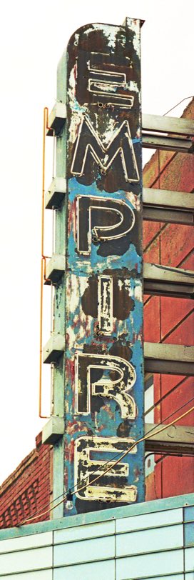 Lind WA, Lind Wash., Empire Theater in Lind WA, Empire Theater in Lind Wash., Vintage neon sign, Kodak Portra 400, Jeff King Photography, Mamiya 645
