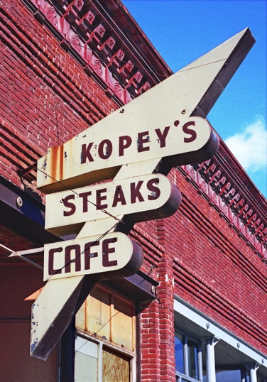 Kopey's Cafe in Waterville, Waterville Wash., Waterville WA, Waterville Plateau, Kodak Portra 400, Mamiya 645, Jeff King Photography