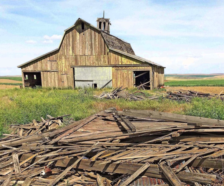 Palouse barn, Palouse wheat field, Washtucna WA, Washtucna Wash., iPhoneography, Jeff King Photography