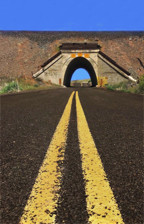 Benge railroad overpass, Palouse wheat country
