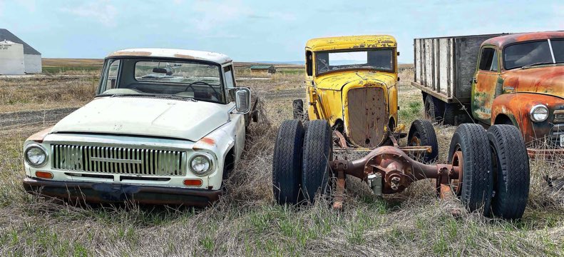 Old cars and trucks in Withrow WA, Withrow Wash. trucks and cars, Jeff King Photography