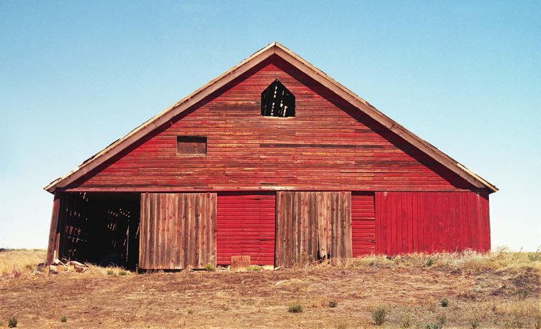 Waterville Plateau, Waterville WA, Waterville Wash., Waterville Plateau barn, Farmer WA, Farmer Wash., Kodak Portra 400, Mamiya 645, Jeff King Photography