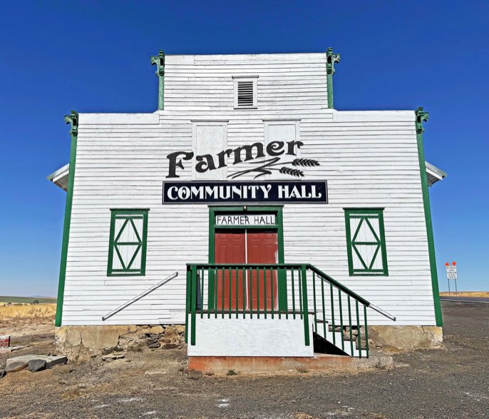 Farmer Community Hall, Farmer Community Hall on the Waterville Plateau, iPhone 16 Pro, Jeff King Photography