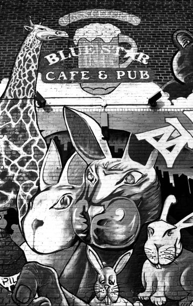 Blue Star Cafe and Pub, Seattle cafe, Jeff King Photography, Kodak T-Max 400