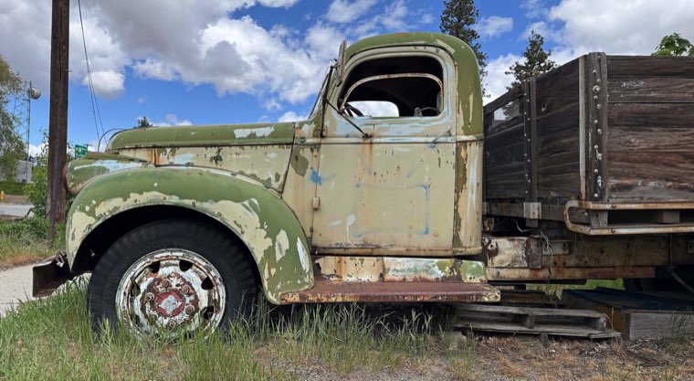 Waterville WA, Waterville Wash., Retired truck in Waterville WA, Jeff King Photography, iPhone16 Pro