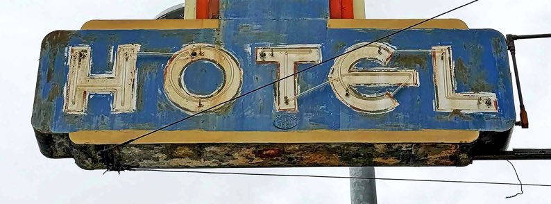 Bruce Hotel in Wenatchee WA, Bruce Hotel sign in Wenatchee, Wenatchee WA, Jeff King Photography, iPhoneography