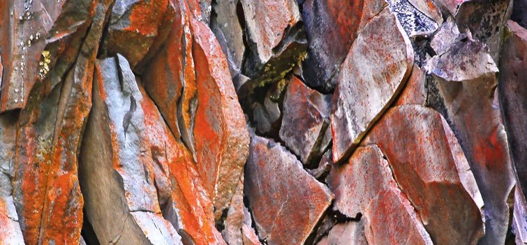 Rock formations on the hike to Oregon's Ramona Falls